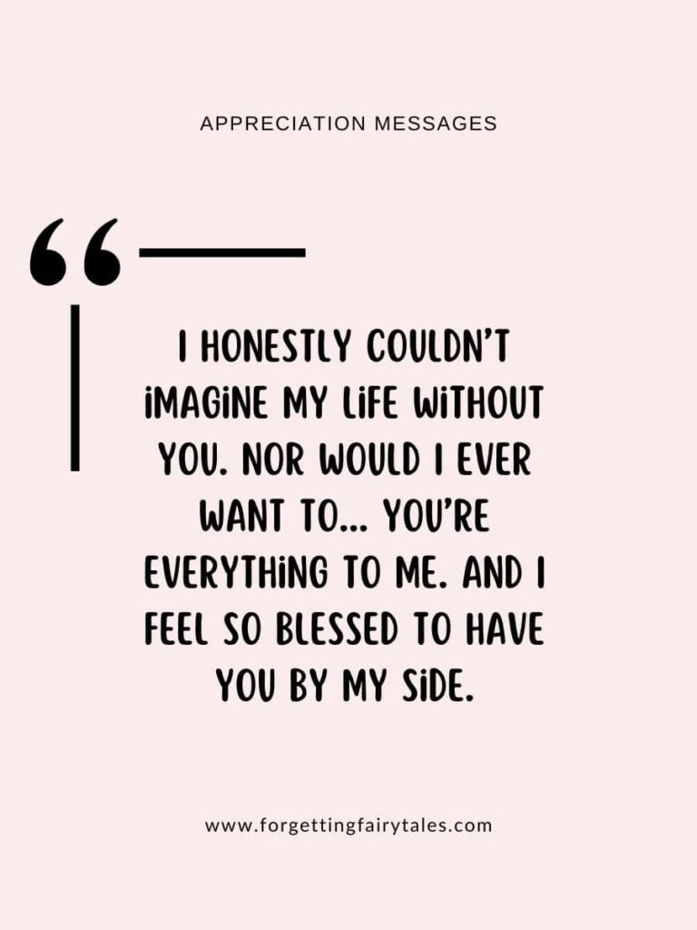 Appreciation Messages For Your Boyfriend